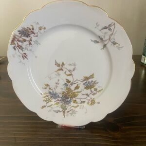 Limoges LS&S Hand-Painted Porcelain Plate with Floral Design. Have (10)